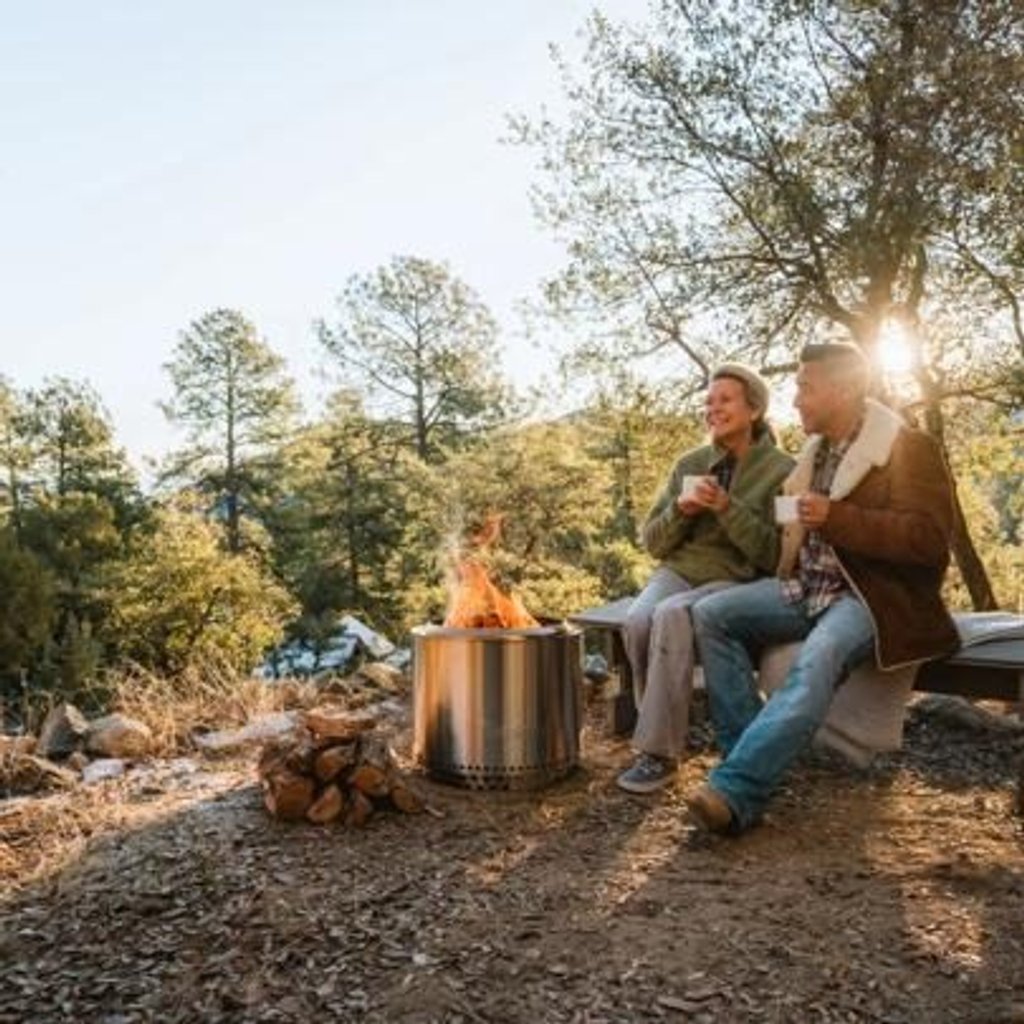 Blog article featured image campfire scene.