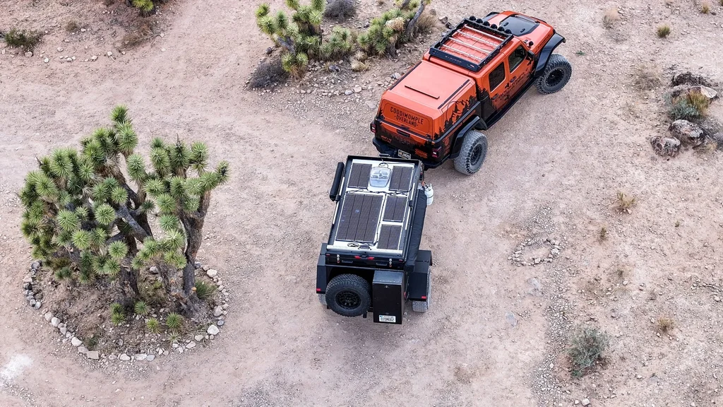 Overhead image of AppalachianX and Coddiwomple Overland.